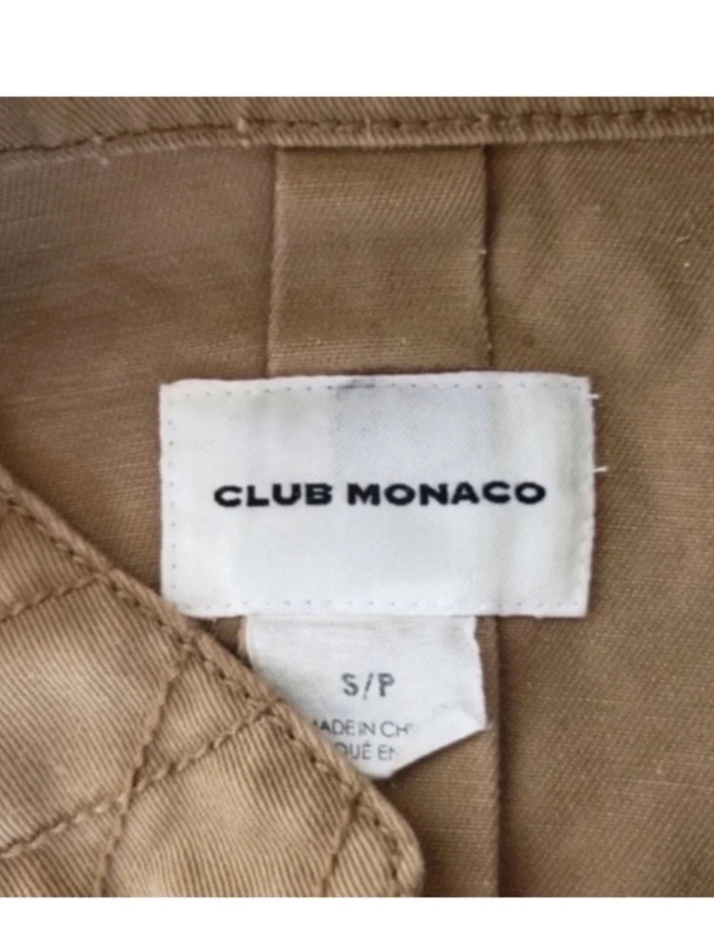 Club Monaco Tan Utility Jacket Button Front Small - Picture 5 of 5